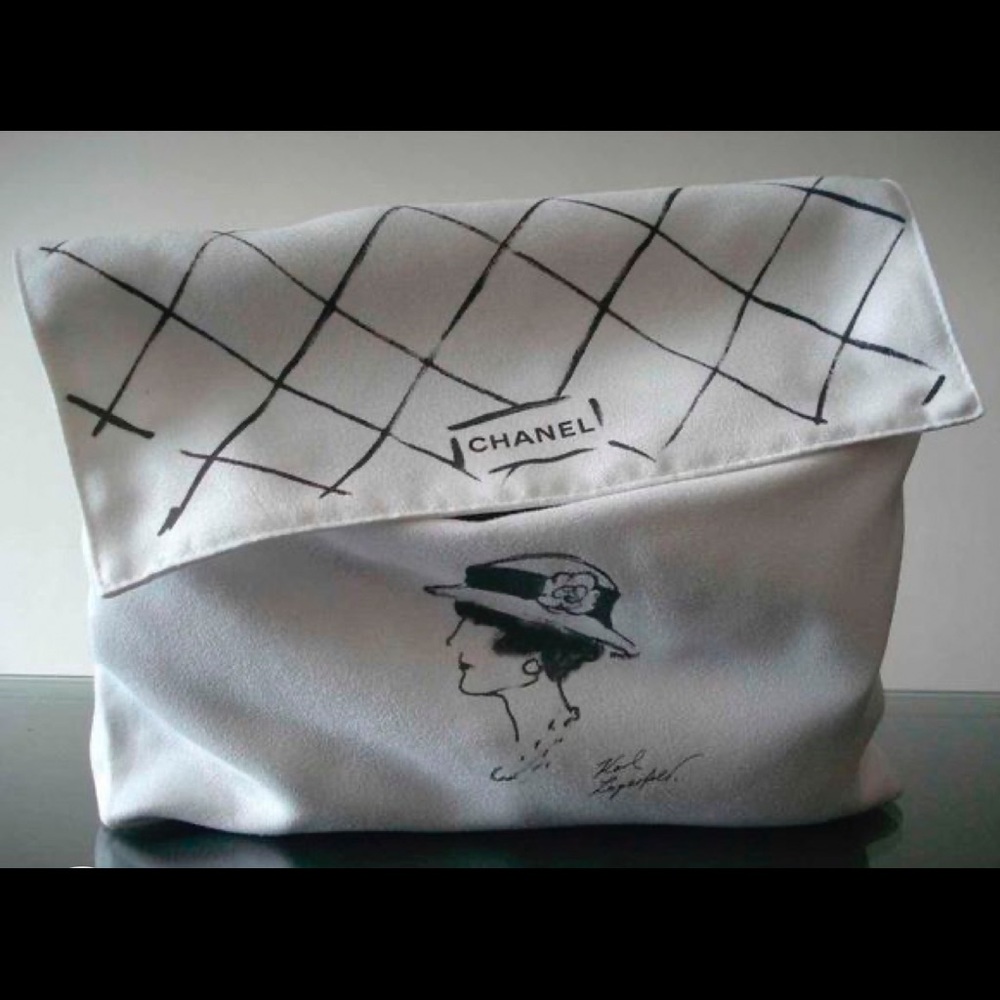 Authentic CHANEL Karl Lagerfeld Flap Dust Bag